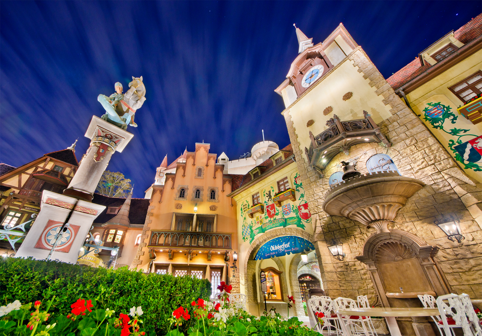 Germany in Epcot's World Showcase Night Photo - Disney Tourist Blog