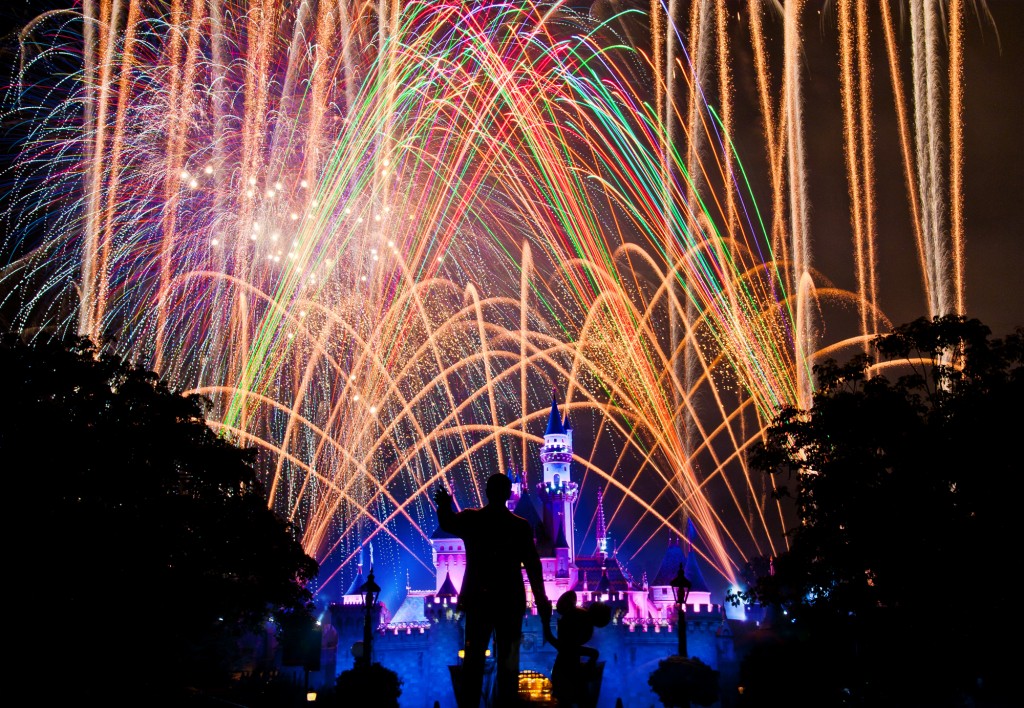 Disneyland's Magical Fireworks - 56 second neutral density filter