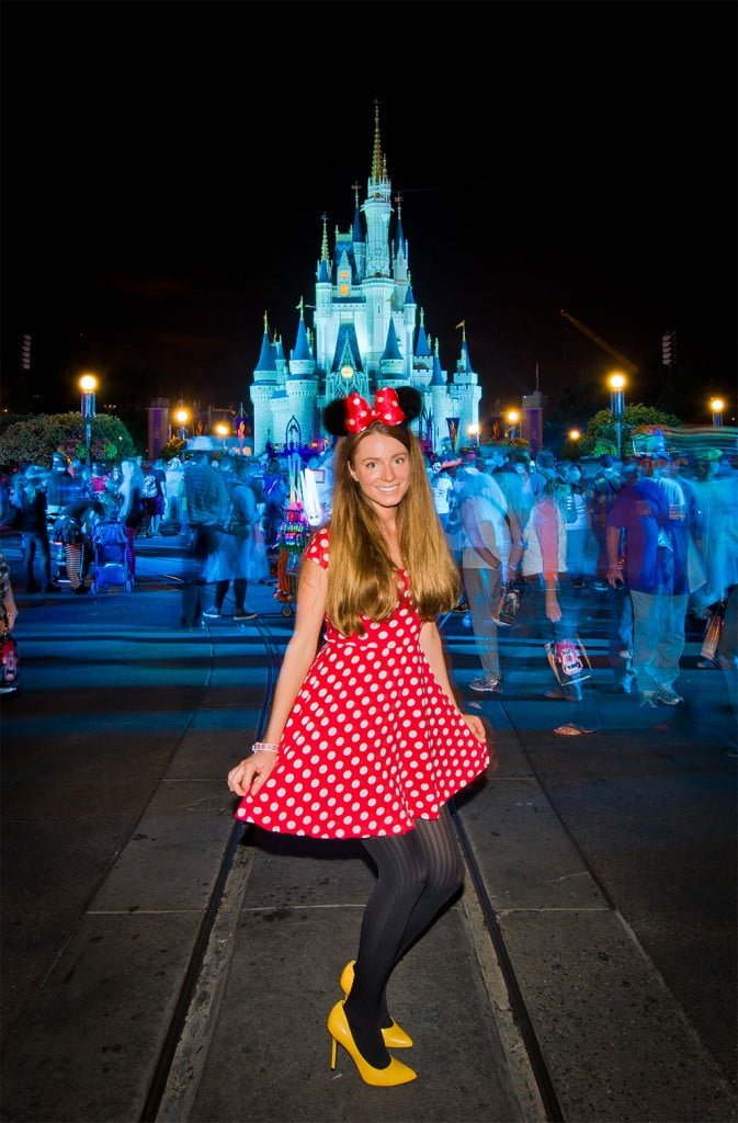 Cute Minnie Mouse Costume - Low cost and fun way to dress up for Mickey's Not So Scary Halloween Party at Disney!
