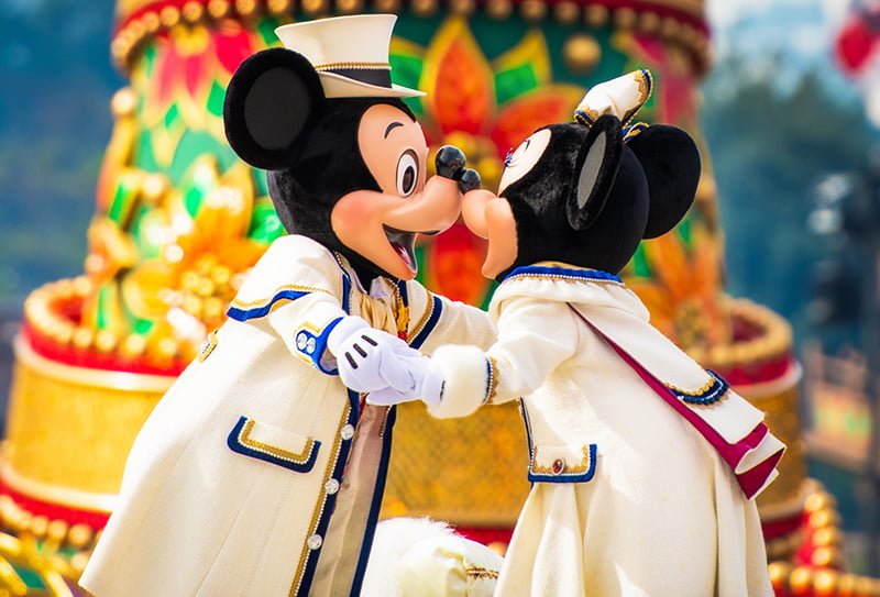 Tokyo Disney SEA Area Capa Cod Mickey & Minnie Colr TDR