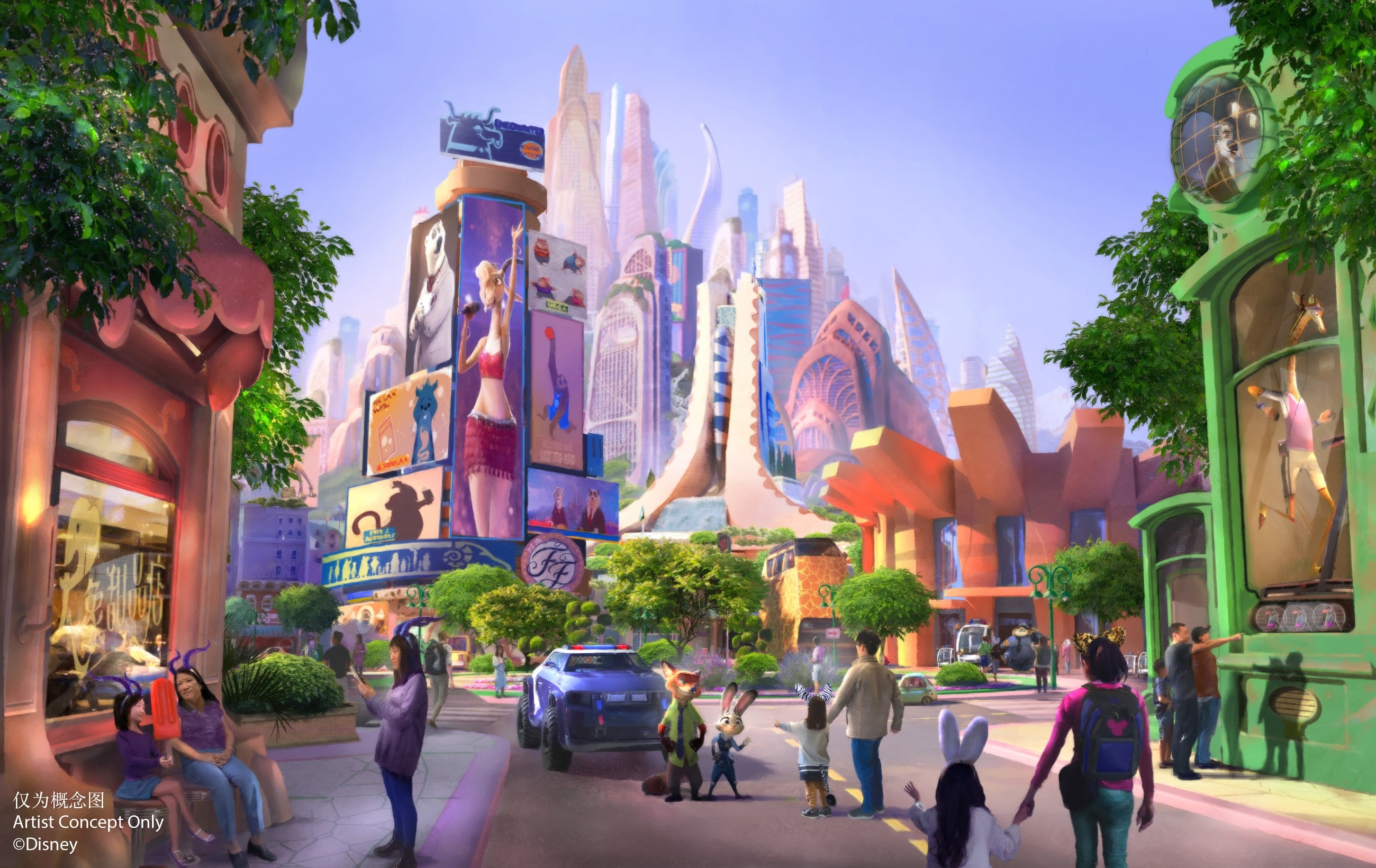 D23 2022 rumores y novedades de Disney  Zootopia-land-disney-concept-art