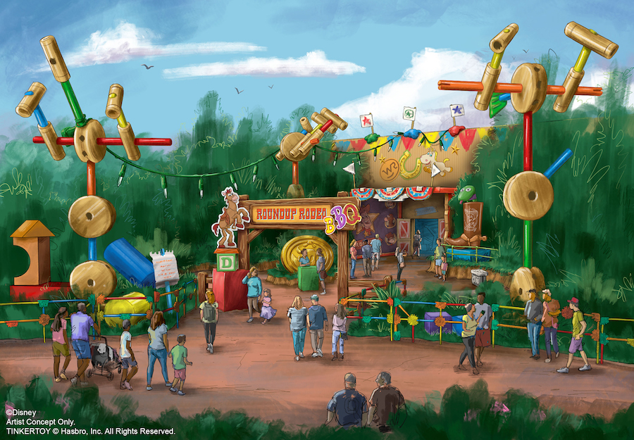 Toy Story Roundup Rodeo Bbq Restaurant Disney World