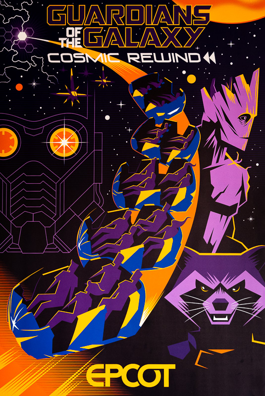 guardians galaxy cosmic rewind poster epcot disney world 770