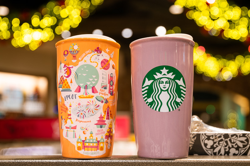 Disney Parks Epcot Starbucks Tumber Christmas Ornament 