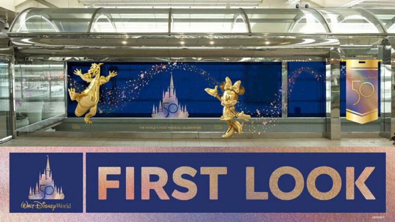 Disney World 50th Anniversary Art Coming to Orlando Airport