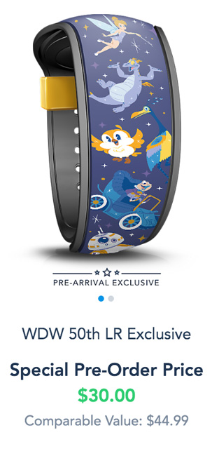 Limited Edition Walt Disney World 50th Anniversary MagicBand Released 