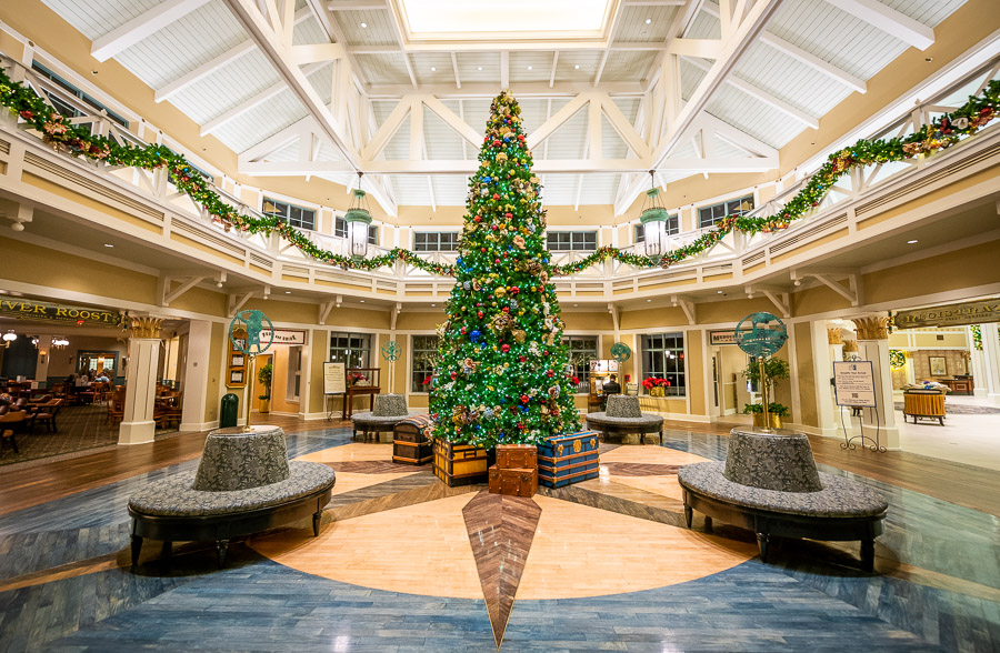 Christmas Tree Port Orleans Riverside Resort Hotel Disney World 321