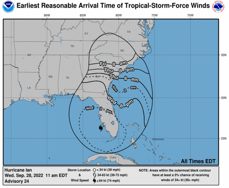 Hurricane Ian Nears Category 5 Storm Status Before Florida Landfall ...