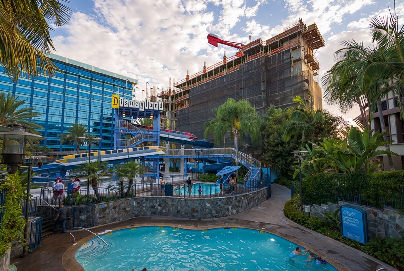 Villas at Disneyland Hotel DVC Tower Construction Photos & Opening