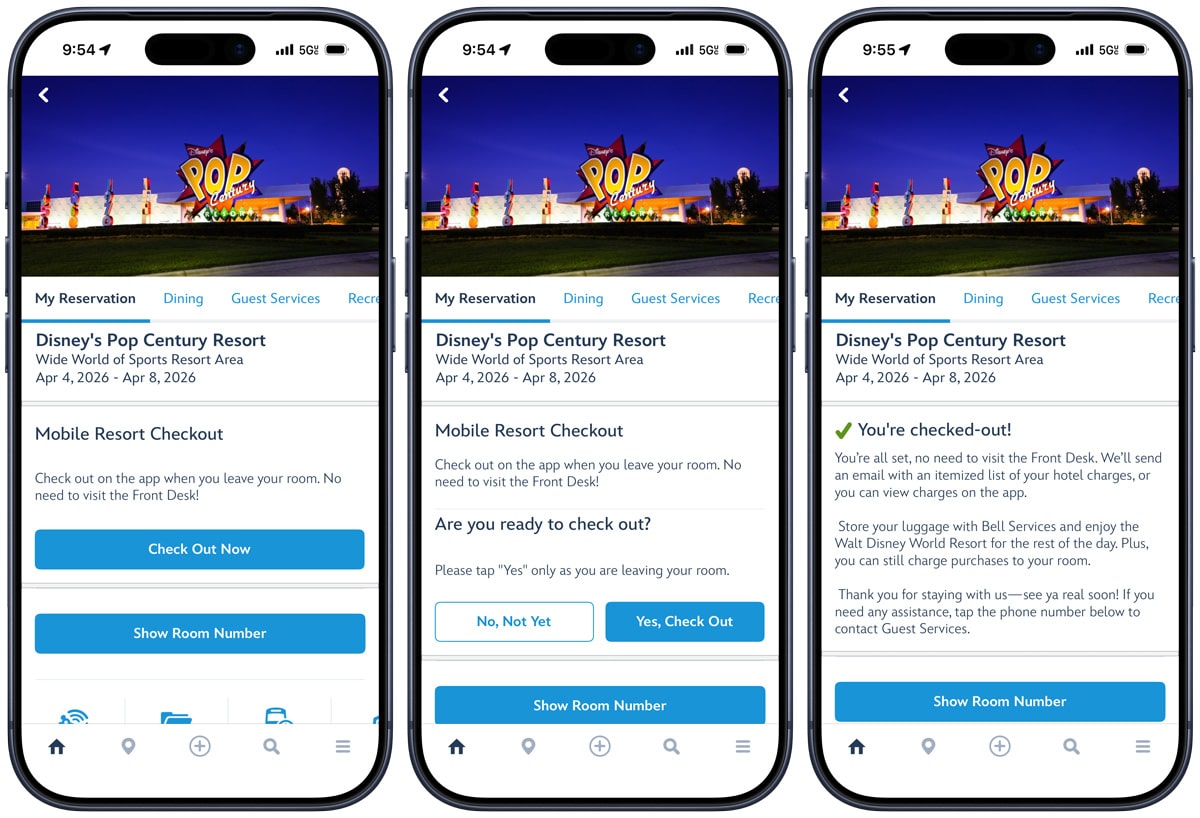 Mobile Resort Checkout Disney World Hotels 1