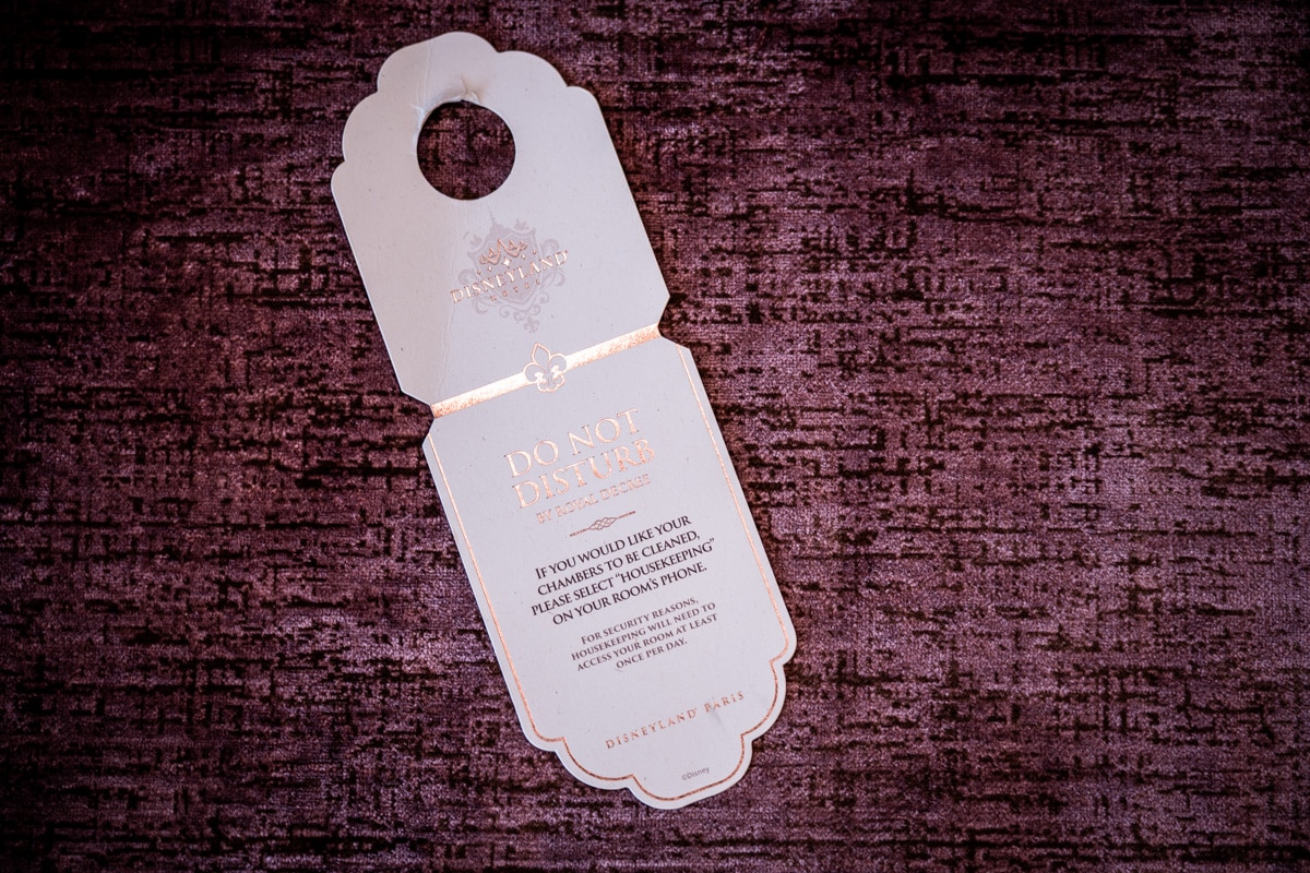 Security Do Not Disturb Sign Disneyland Paris Hotel 921