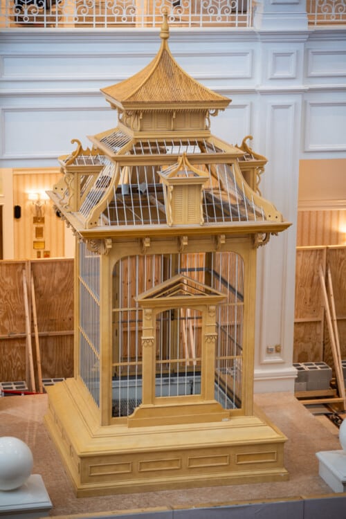 Image showcasing Birdcage Bar Construction Walls Up in Grand Floridian Resort at Disney ...