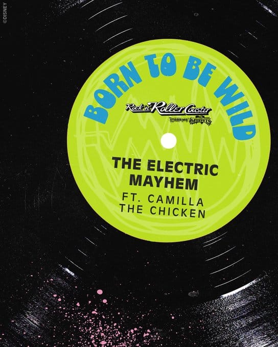 Disney World Reveals Electric Mayhem Post Show & New Songs for Rock 'n' Roller Coaster Starring Muppets Born Be Wild Steppenwolf Rock Roller Coaster Muppets Dhs Wdw 1