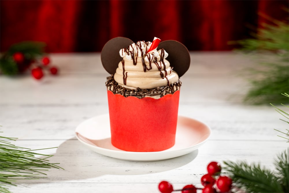Food Guide to Christmas 2026 at Disney World Mickey Mouse Holiday Cupcake