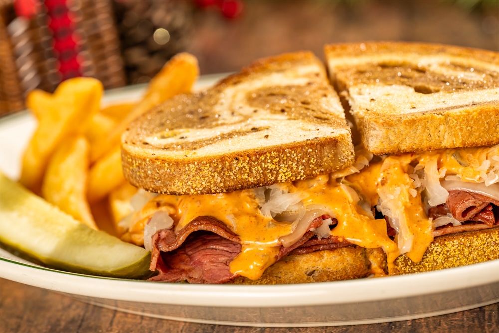 Food Guide to Christmas 2026 at Disney World Reuben Sandwich Magic Kingdom